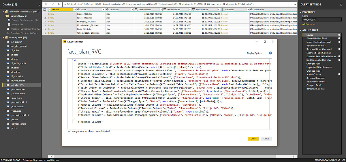DAX in Power Query